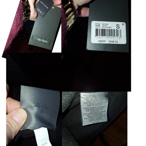 Vera Wang Wool Coat size S NWT - Picture 5 of 7